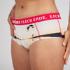 Unterhose Damen Happy Hour. Lustige Sportunterwäsche. Nachhaltige Weihnachtsgeschenke.