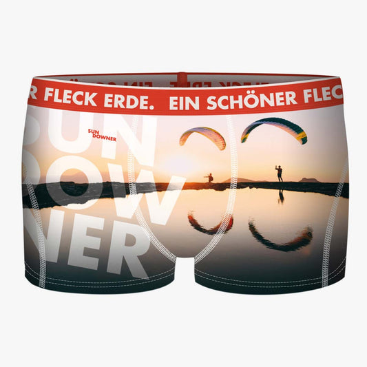 Boxershorts Sundowner. Coole Geschenke für Männer. Nachhaltige Mode online.