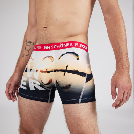 Boxershorts Sundowner. Coole Geschenke für Männer. Nachhaltige Mode online.