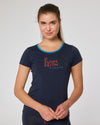Kurzarm-Shirt Merino D'SUNNSEITN nachtblau