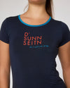 Kurzarm-Shirt Merino D'SUNNSEITN nachtblau
