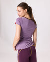Kurzarm-Shirt Merino WALD KNALLT flieder hell