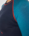 Langarm-Shirt Merino KOPF FREI nachtblau