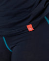 Langarm-Shirt Merino ALPIN. schwarzblau