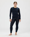 Langarm-Shirt Merino ALPIN. schwarzblau