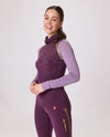 Langarm-Shirt Merino INNERGEBIRG flieder dunkel