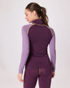 Langarm-Shirt Merino INNERGEBIRG flieder dunkel