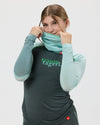 Langarm-Shirt Merino TRAUMTAGERL moorgrün