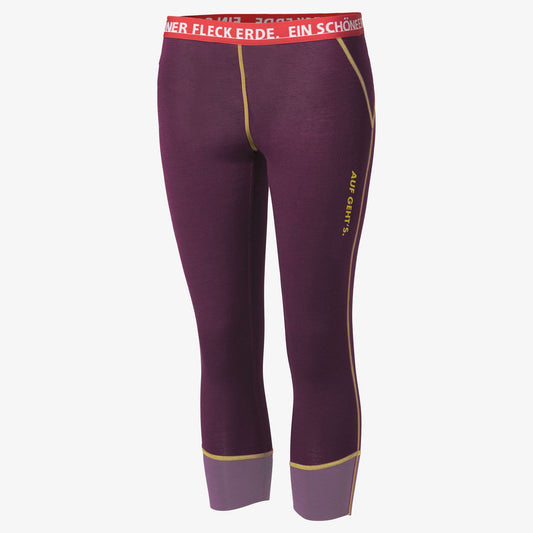 3/4-Pants Merino AUF GEHT'S. flieder dunkel