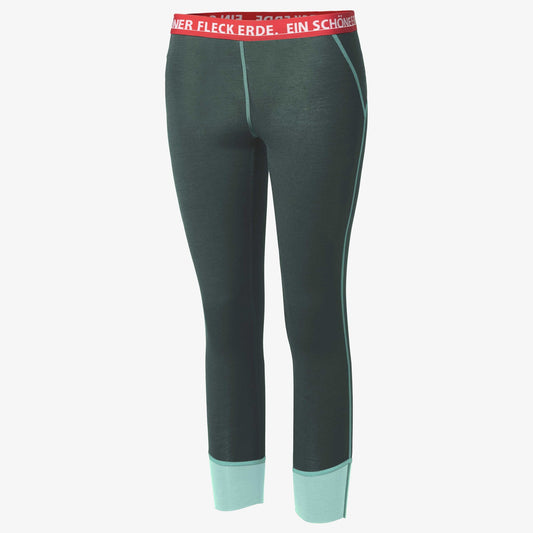 7/8-Pants Merino JUCHEE. moorgrün