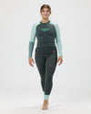 7/8-Pants Merino JUCHEE. moorgrün