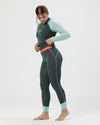 7/8-Pants Merino JUCHEE. moorgrün