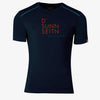 Kurzarm-Shirt Merino D'SUNNSEITN nachtblau