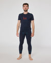 7/8-Pants Merino DRAUSSEN DAHOAM. nachtblau