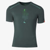 Kurzarm-Shirt Merino AUFSTEIGER - ABSEILER moorgrün