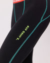 3/4-Pants Merino AUF GEHT'S. schwarz/graphit