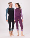 3/4-Pants Merino AUF GEHT'S. flieder dunkel